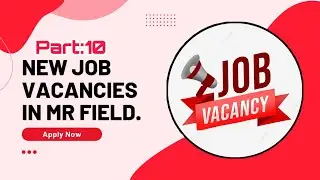 Jobs Vacancies For New Workers In Medical Representatives Field (Rahim Yar Khan)||Part 10|| #MrJobs