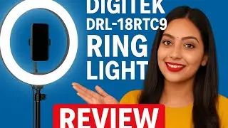 Viral ring light review digitek DRL 18RTC-9  #onlineshopping #amazon #digitec #ringlight #review 
