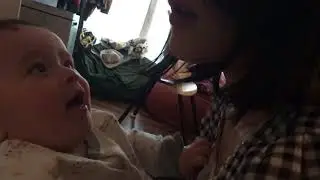 Mummy kissing - Baby laughing