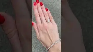 Take a look at this gorgeous radiant solitaire engagement ring