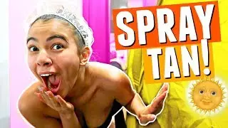 My Spray Tan Experience! What it's like to get a spray tan... omg.