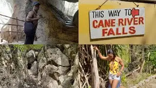 We went to Cane River Falls in 9 Mile, Bull Bay.