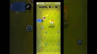 Cut The Rope Level 2-16 -- Fabric box -- 3 stars Walkthrough