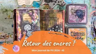 💫 Astuce pour bien encrer et embosser dans un art journal | Journal de PII de la semaine 45