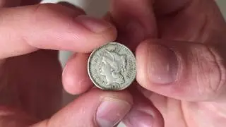 1865 Three Cent Error Coin USA