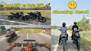 Duke 250 bs6 vs Dominar 250 bs6 Drag Race 🔥|| Shocking Result 😥 || MG Swrang Vlogs ||