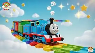 Learning Colors and Numbers with Toy Trains | Fun Kids Learning Video