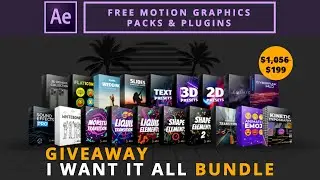 FREE After Effects Collections of plugins & Motion Design Packs by AeJuice + Giveaway | Review