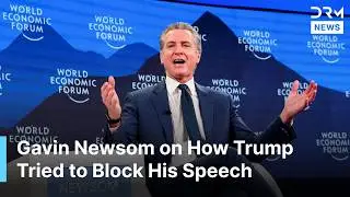 Gavin Newsom on When Trump Tried to Cancel His Davos Speech at World Economic Forum | AC1G