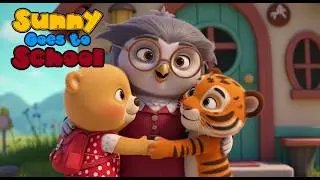 Sunny&rsquo;s First Day at Animal School 🐻✨ | Kids Storytime & Preschool Learning  #FirstDayOfSchool