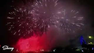 20251220 稻香映燈火 斗南好風華 斗南親水公園情人鵲橋 #煙火 #煙火秀 #風火輪 