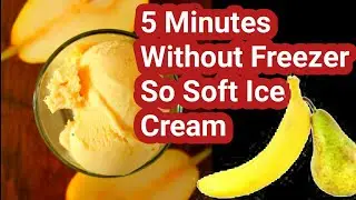 Ice Cream Without Freezer | Ice cream maker Without Freezer Bowl ! 5 Minute Ice cream at Home