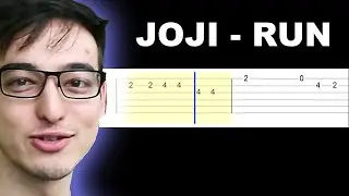 Joji - Run (Easy Guitar Tabs Tutorial)
