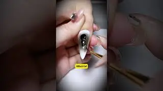 3D Spider Nail Art🕷️🕸️🕷️ #solwink #nails #nailtutorial #nailinspo#fyp #spiderman #cateyegel
