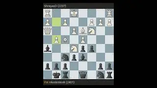 Beating a very strong FIDE Master  !