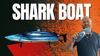 Full Review | DEERC Boat W/Shark Graffiti,High Speed RC Boat | Unboxing