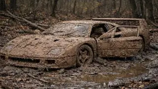 Ferrari F40 Full ASMR Wash &ndash; From Forest Mud to Glossy Finish
