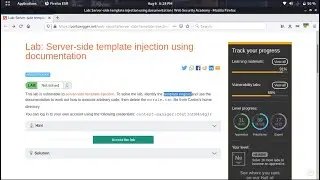 Server side template injection using documentation (Video Solution) | 2021