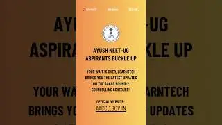 🚨AYUSH ROUND 2 UG COUSELLING SCHEDULE IS LIVE! Registrations to Results, find the key dates now!