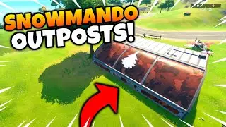Fortnite SNOWMANDO OUTPOSTS All Locations! Visit Different Snowmando Outposts (Operation Snowdown)