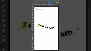 How to add text on path in Photoshop #photoshop #cgian