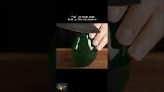 Cutting a Crystal avocado in Ultra-Realistic | ASMR Satisfaction #asmr #fruitcutting #satisfying