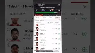SRH VS DC DREAM 11 TEAM #ipl #dream #dream11 #ipl2024 #fantasy