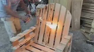 Build A Outdoor Chair From Old Pallets - Design Ideas Recycling DIY Wood Pallet