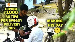 Tipping Rs.1000 to Swiggy Delivery Man  | Social Experiment #14 | Kovai 360