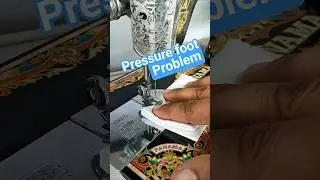 Sewing machine pressure foot problem fixed! #sewing #sewingmachine #sewingtips #sewinghacks #shorts