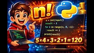 Python Factorial Program Step by Step | For Absolute Beginners
