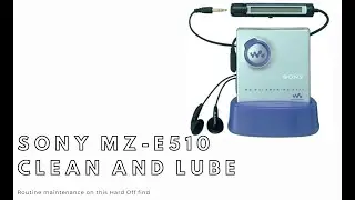 Sony MZ-E510 MDLP MiniDisc Player from Hard Off - Maintenance, Cleaning, Lube, and Testing