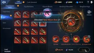 Mir4 - Crafting First Epic Weapon - New Moon Bow (Arbalist)