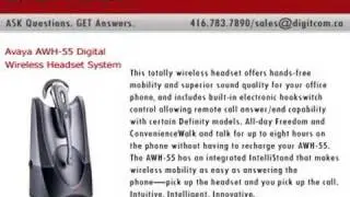 Avaya AWH-55 Digital Wireless Headset System, Digitcom.ca Te