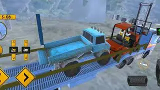 Crane JCB Construction Game | Offroad Snow Excavator Simulator #4 | Fun Gameplay | Hannu Games