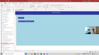 Microsoft Access Adding a Button to Display a Report