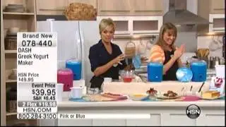 Kelly Diedring Harris on HSN - WORLD LAUNCH DASH GREEK YOGURT MAKER