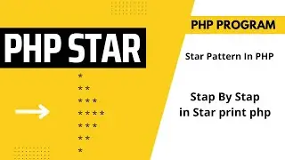 PHP star Pattern in php - Part 3 #star #php #phpproject