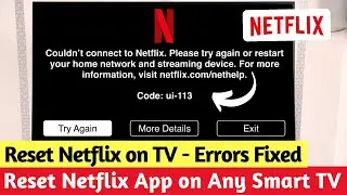 How To Reset Netflix On Smart TV 📺 | All Netflix Errors Fixed