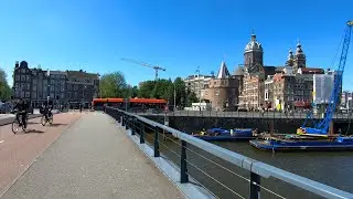 Walking in Amsterdam | Java-Eiland - City Centre ☀️ | The Netherlands - 4K60