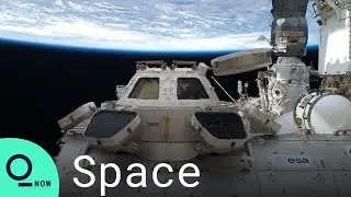 Spacewalking Astronauts Install New Solar Panels at the International Space Station