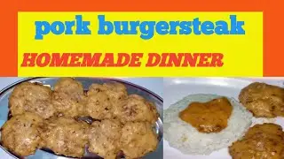 pork burgersteak, make it at home, cost only P20,