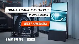 Kundenstopper digital &ndash; DIGITAL A-board &ndash; Digital Signage