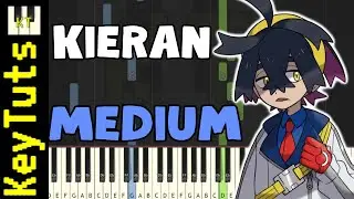 Battle! Kieran [Pokemon Scarlet and Violet] - Medium Mode [Piano Tutorial] (Synthesia)