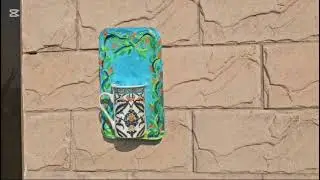 #wall hanging #diy planter #handmade #with  plaster of paris.