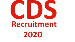 CDS I  recruitment  2020 | CDS vacancy | CDS Job | msr job info