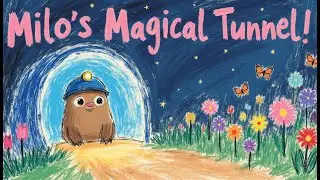 Milo the Mole's Magical Tunnel! Bedtime Story for Kids😴