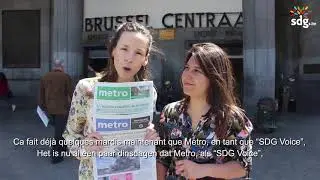 Le journal Metro et les SDGs: micro-trottoir