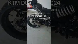 Ktm duke 125 2024 cold start ixil race exhaust #ktm #ktmduke #exhaust #soundcheck #ixil #exhaust