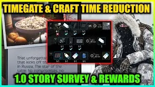 Time-gate & Craft Time Reduction, 1.0 Story Mode Survey & Christmas Event Date Speculation